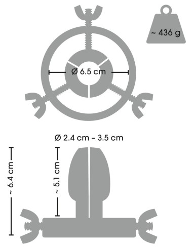 Spéculum Anal Plug Spread 5cm | FetishXplore