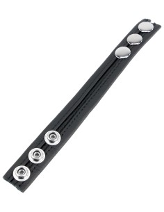 Cockring Cuir 3 Pressions Noir | FetishXplore 2