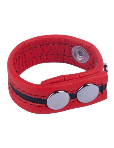 Cockring Cuir Tippy Rouge 60mm | FetishXplore