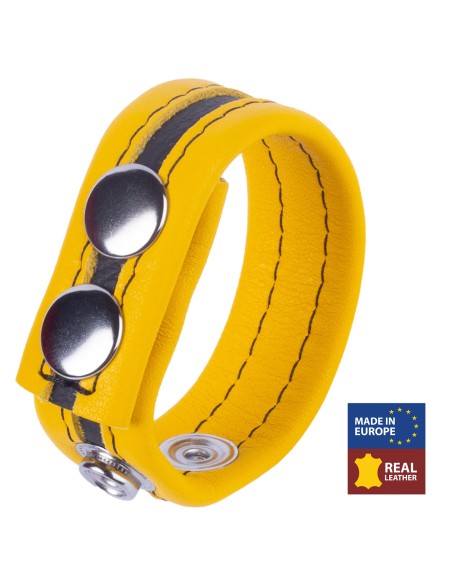 Leather Cockring Tippy Yellow