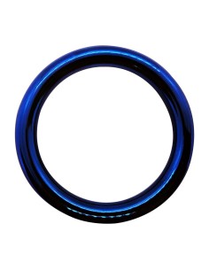Cockring Donut Bleu 8mm Métal | FetishXplore 2