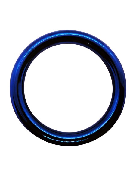 Cockring Donut Bleu 8mm Métal | FetishXplore