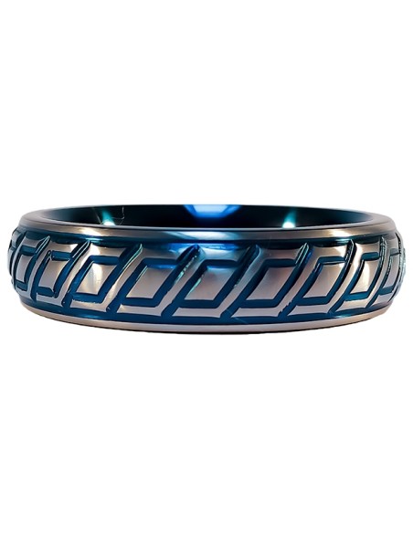 Cockring Métal Blue Wave 15mm | FetishXplore