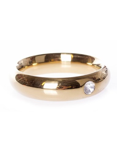 Cockring Round Gold 15mm Métal | FetishXplore