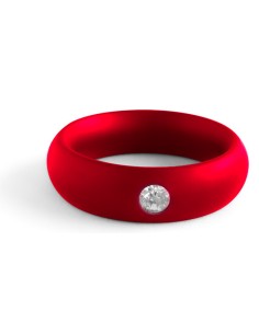 Cockring Donut Strass Rouge 15mm | FetishXplore