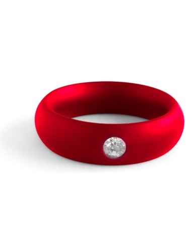 Cockring Donut Strass Rouge 15mm | FetishXplore