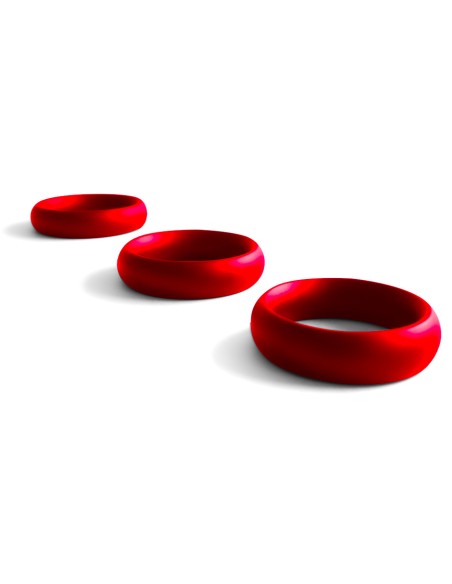 Cockring Donut Strass Rouge 15mm | FetishXplore