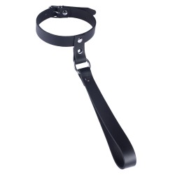 Collier en Cuir avec Laisse Courte 2