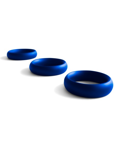 Cockring Donut Strass Bleu 15mm | FetishXplore
