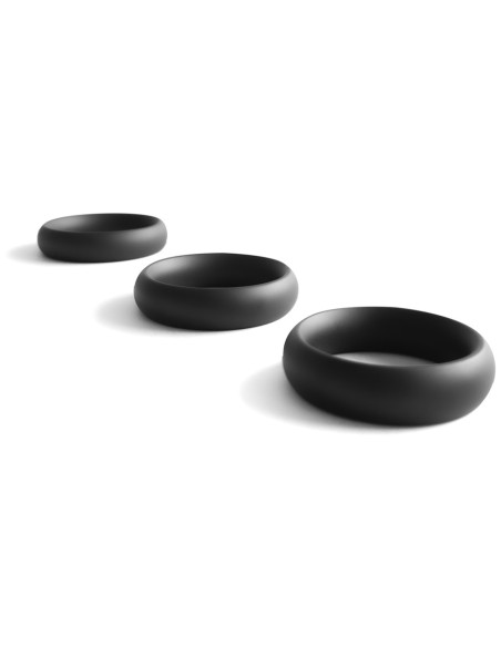Cockring Donut Strass Noir 15mm | FetishXplore