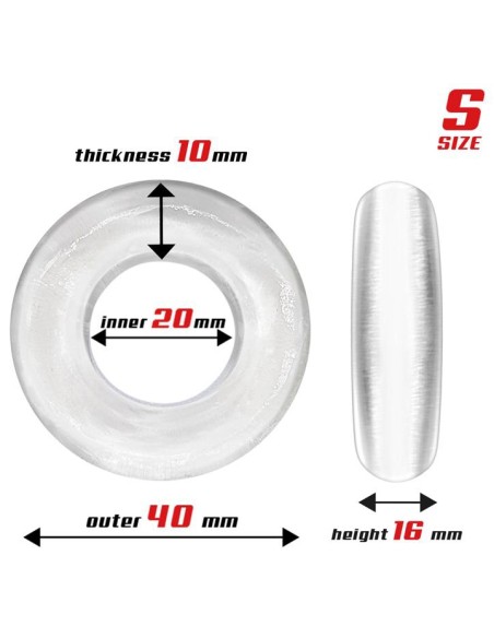 Lot 3 Cockrings Souples Étirables | FetishXplore