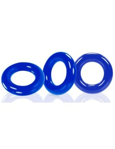 Lot 3 Cockrings Willy Rings Bleus | FetishXplore