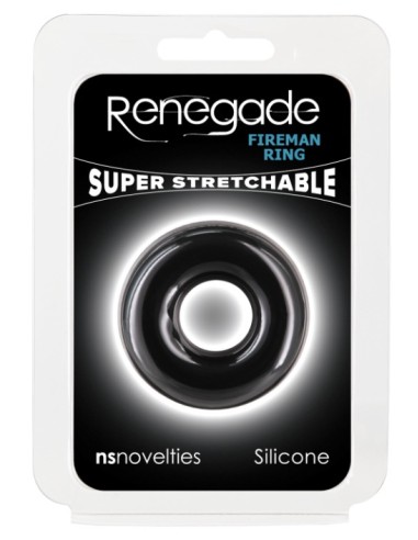 Cockring Stretch Fireman Noir | FetishXplore