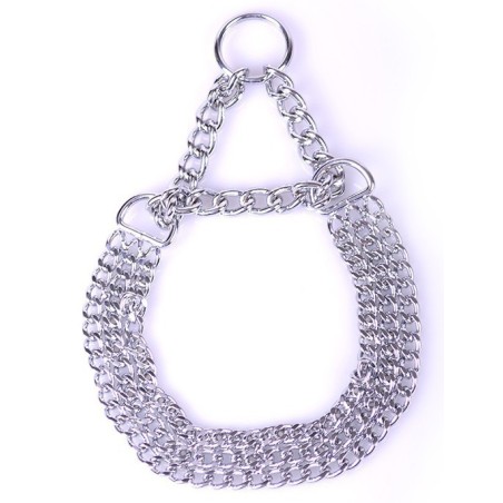 Collier 3 Chaînes en Métal