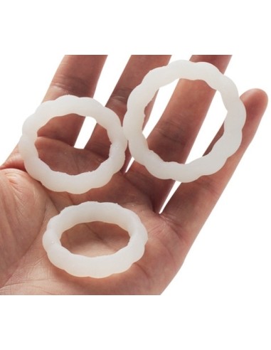 Lot de 3 Cockrings TORTICK Phosphorescents | FetishXplore