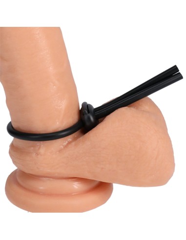 Cockring Lasso Double Noir | FetishXplore