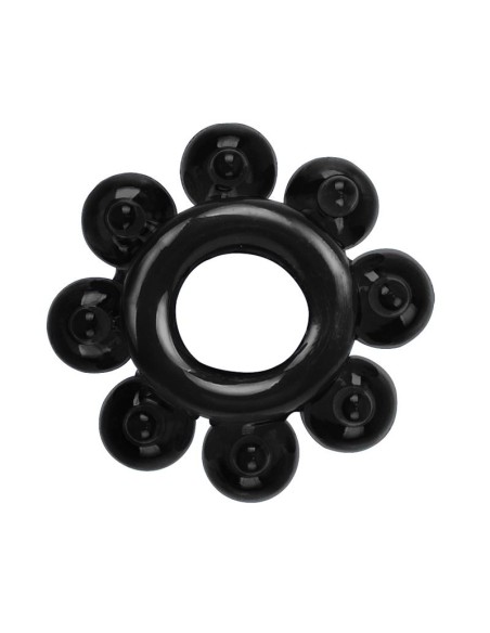 Lot de 4 Cockrings Ring Stars Noirs | FetishXplore