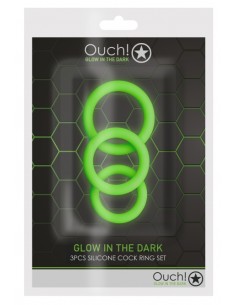 Lot de 3 Cockrings Glow Annels 20-30mm | FetishXplore 2
