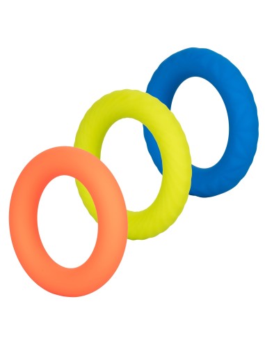 Lot de 3 Cockrings Colorés Link Up Climax 38mm | FetishXplore
