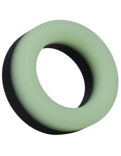 Cockring Phosphorescent The Big O 32 mm Noir-Vert | FetishXplore