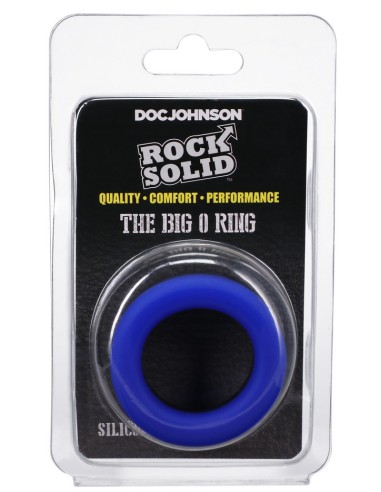 Cockring The Big O 32 mm Noir-Bleu Bicolore | FetishXplore