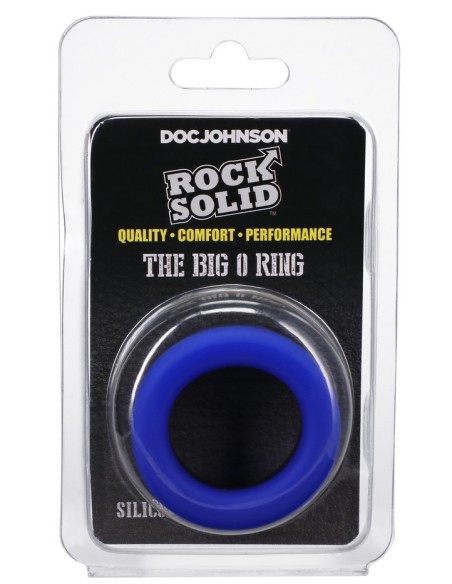 Cockring The Big O 32 mm Noir-Bleu Bicolore | FetishXplore