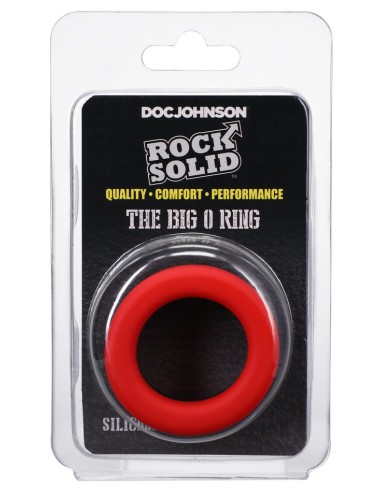 Cockring The Big O 32 mm Noir-Rouge Bicolore| FetishXplore