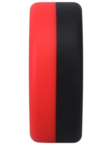 Cockring The Big O 32 mm Noir-Rouge Bicolore| FetishXplore