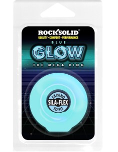 Cockring Phosphorescent The Mega Ring 23 mm Bleu | FetishXplore 2