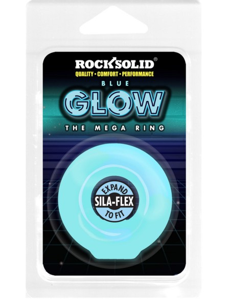 Phosphorescent Cockring The Mega Ring 23 mm Blue