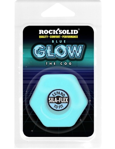 Cockring Phosphorescent The Cog 22 mm Bleu | FetishXplore