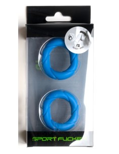 Lot de 2 Cockrings Ready Rings Bleus | FetishXplore 2