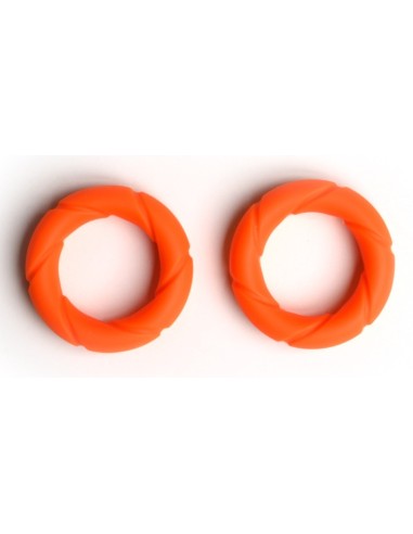 Lot de 2 Cockrings Ready Rings Orange | FetishXplore