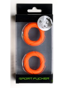 Lot de 2 Cockrings Ready Rings Orange | FetishXplore 2