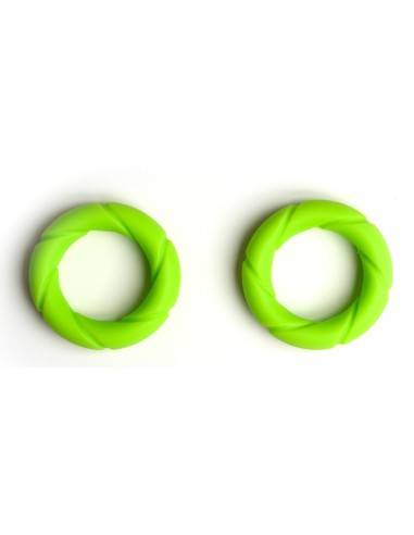Lot de 2 Cockrings Ready Rings Vert | FetishXplore