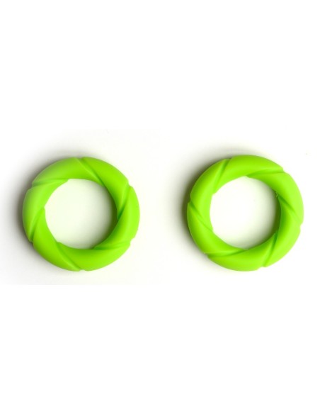 Lot de 2 Cockrings Ready Rings Vert | FetishXplore