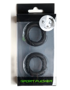 Lot de 2 Cockrings Ready Rings Noir | FetishXplore 2