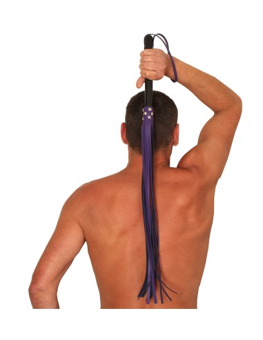 Martinet Brins en Cuir Noir 69cm - The Red | FetishXplore
