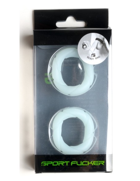 Lot de 2 Cockrings Ready Rings Phosphorescent | FetishXplore