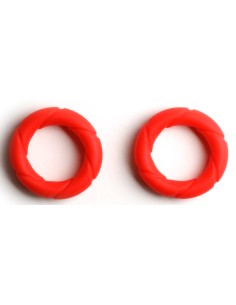 Lot de 2 Cockrings Ready Rings Rouge | FetishXplore