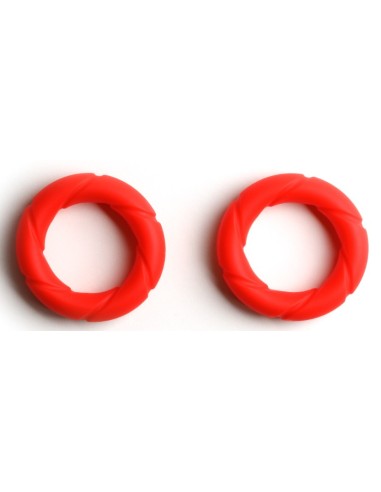 Lot de 2 Cockrings Ready Rings Rouge | FetishXplore