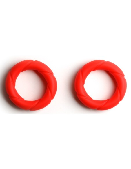 Lot de 2 Cockrings Ready Rings Rouge | FetishXplore