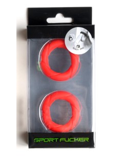Lot de 2 Cockrings Ready Rings Rouge | FetishXplore 2