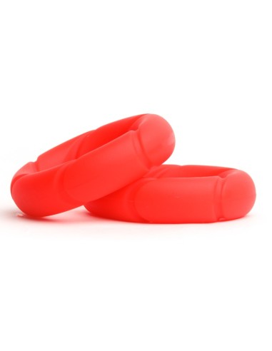 Lot de 2 Cockrings Ready Rings Rouge | FetishXplore