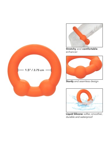 Cockring Alpha Dual Ball 37mm Orange | FetishXplore