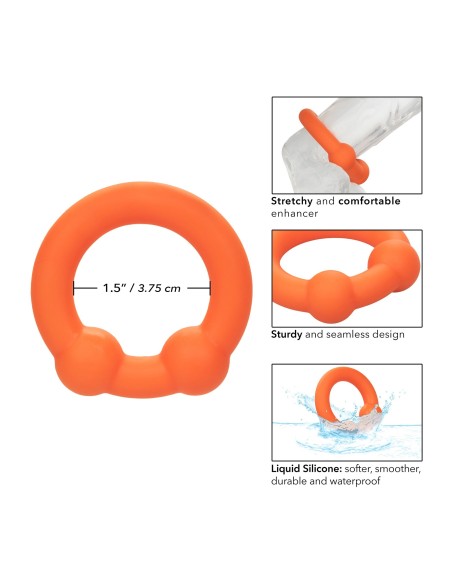 Cockring Alpha Dual Ball 37mm Orange | FetishXplore