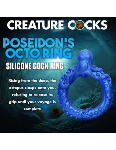 Cockring Poseidon's Octo-ring Bleu | FetishXplore