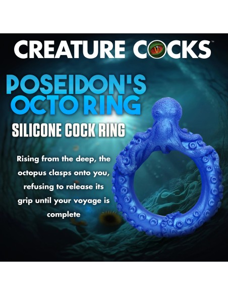 Cockring Poseidon's Octo-ring Bleu | FetishXplore