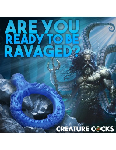 Cockring Poseidon's Octo-ring Bleu | FetishXplore