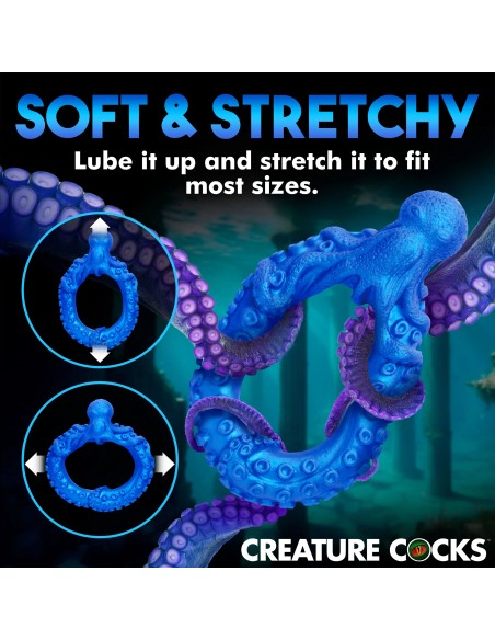 Cockring Poseidon's Octo-ring Bleu | FetishXplore